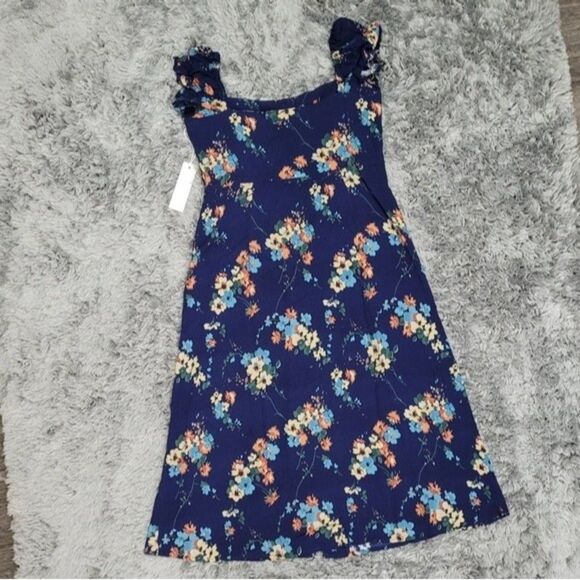 Revolve Capulet Mae Button Closure Midi Sedona Floral Dress Size Small Bohemian - Picture 6 of 10